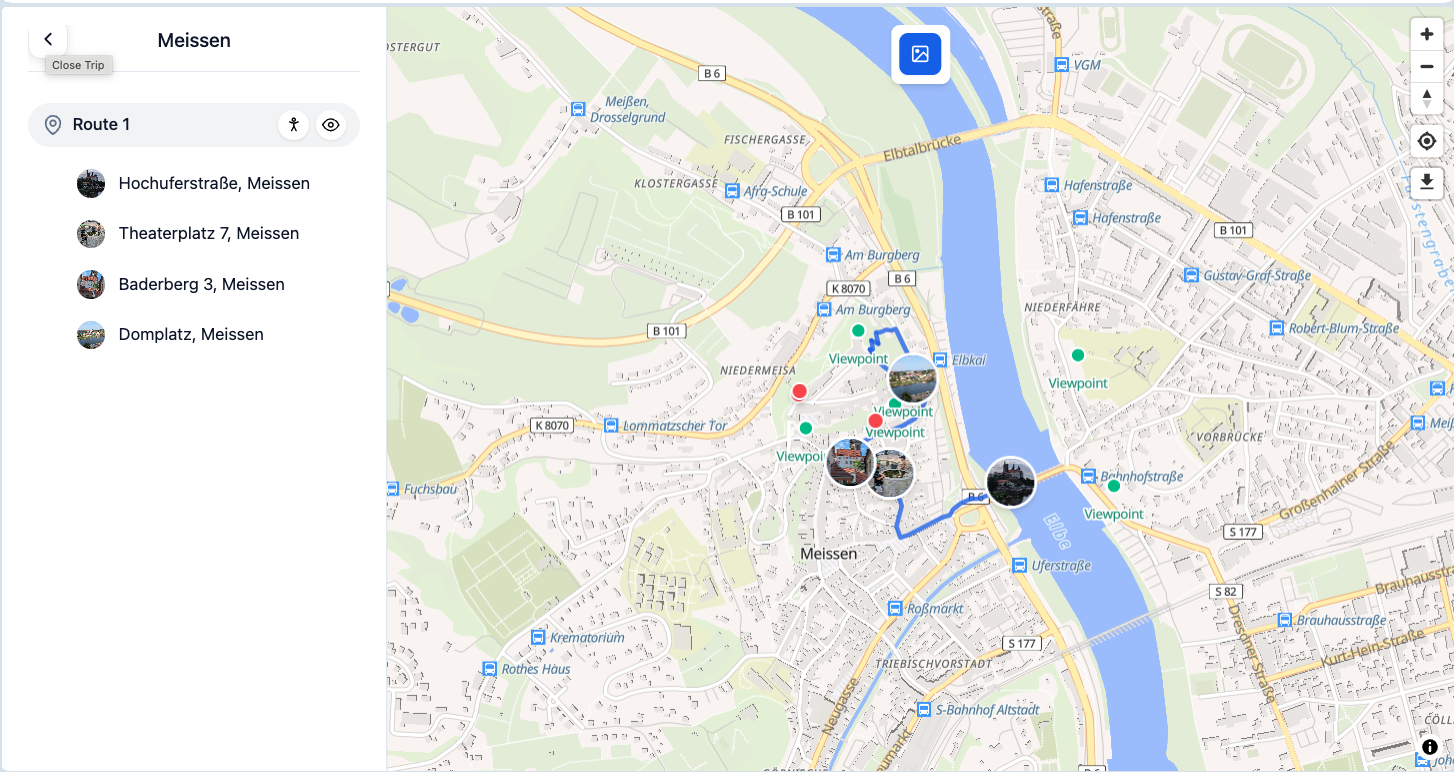 Trip tracker app